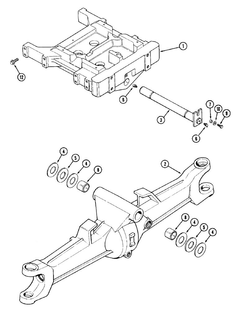 Схема запчастей Case IH 1896 - (5-122) - FRONT AXLE AND SUPPORT, MFD TRACTORS (05) - STEERING