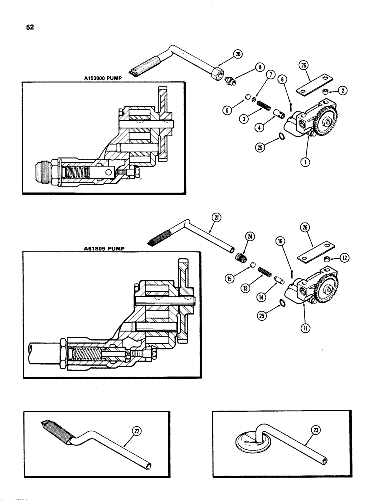 Схема запчастей Case IH 1070 - (0052) - OIL PUMP, 451B DIESEL ENGINE (02) - ENGINE