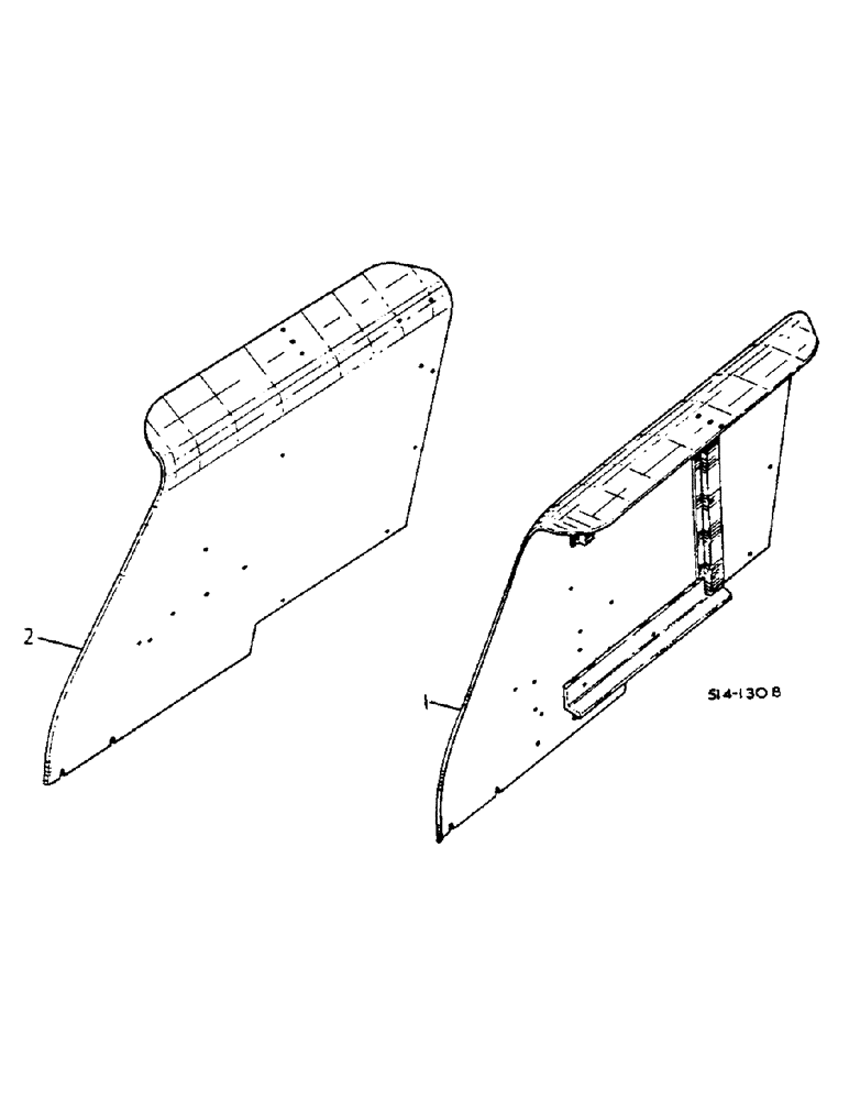 Схема запчастей Case IH 454 - (13-12) - REAR FENDERS, CROWN TYPE (05) - SUPERSTRUCTURE