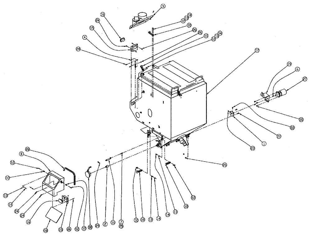 Схема запчастей Case IH 810 - (02-017) - PARTS GROUP, DOUBLE BIN, LH, 50 CU. FT., W/AUGER Bin Group