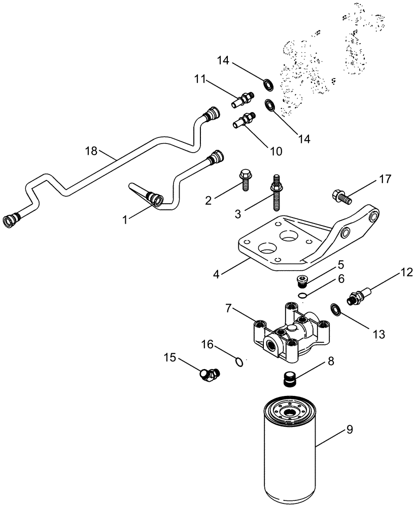 Схема запчастей Case IH 2377 - (03-10) - FUEL FILTER, ENGINE - ASN HAJ0295001 (02) - FUEL SYSTEM