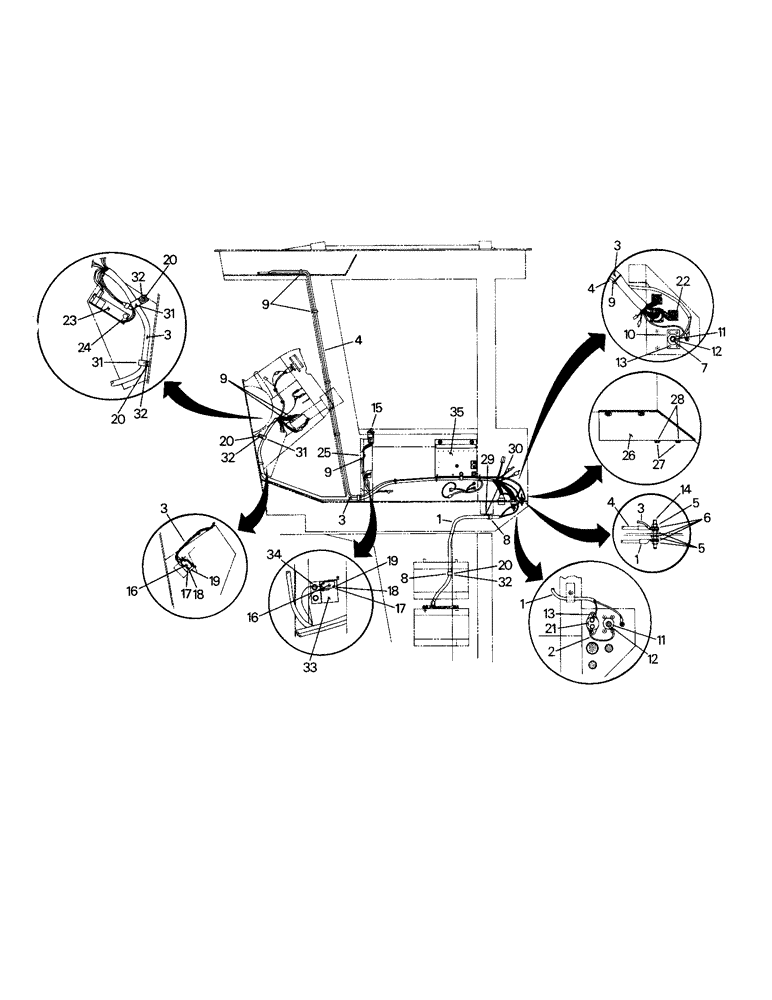 Схема запчастей Case IH STEIGER - (02-11) - CAB WIRING (06) - ELECTRICAL