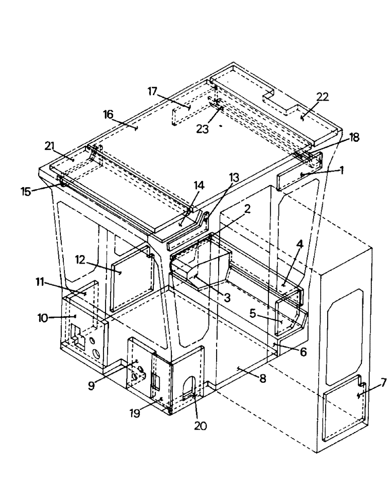 Схема запчастей Case IH ST350 - (01-07) - CAB INSULATION AND FLOORMATS (10) - CAB