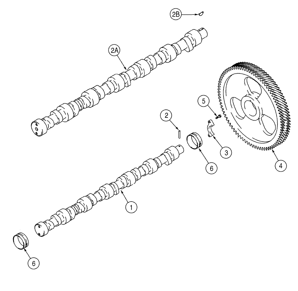 Схема запчастей Case IH 2388 - (02-42) - CAMSHAFT (01) - ENGINE