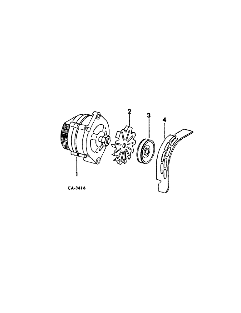 Схема запчастей Case IH 464 - (08-01) - ELECTRICAL, ALTERNATOR-GENERATOR AND CONNECTIONS, CARBURETED ENGINE TRACTORS (06) - ELECTRICAL