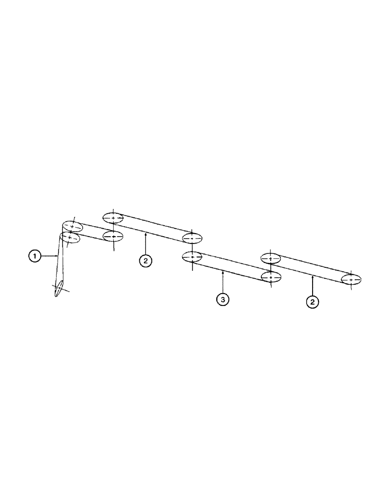 Схема запчастей Case IH 1400 - (9A-34) - CROSS AUGER & UNIT DRIVE BELTS, 36, 38 AND 40 INCH, FOUR ROW SOLID (13) - PICKING SYSTEM