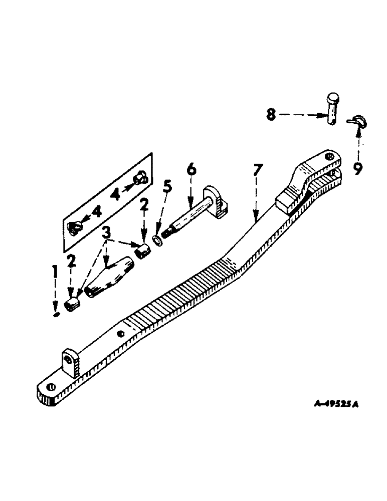 Схема запчастей Case IH 460 - (192) - DRAWBARS & HITCHES, SWINGING DRAWBAR, FOR TRACTORS EQUIPPED WITH FAST-HITCH Drawbar & Hitches