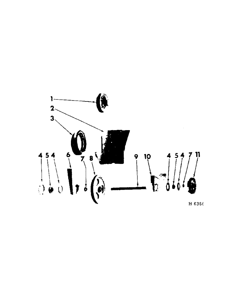 Схема запчастей Case IH 201 - (B-004) - COUNTERSHAFT (58) - ATTACHMENTS/HEADERS