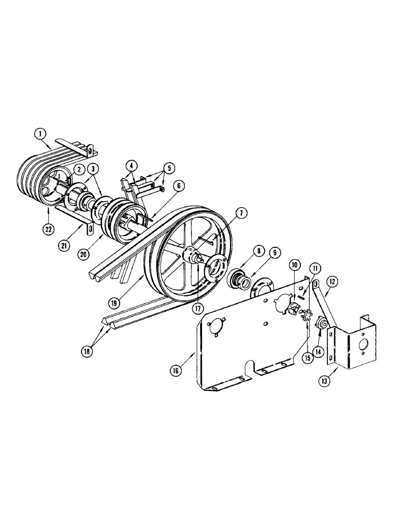 Схема запчастей Case IH 1050 - (28[A]) - HEADER U-JOINT AND REVERSE DRIVE, 1050 WINDROWER 