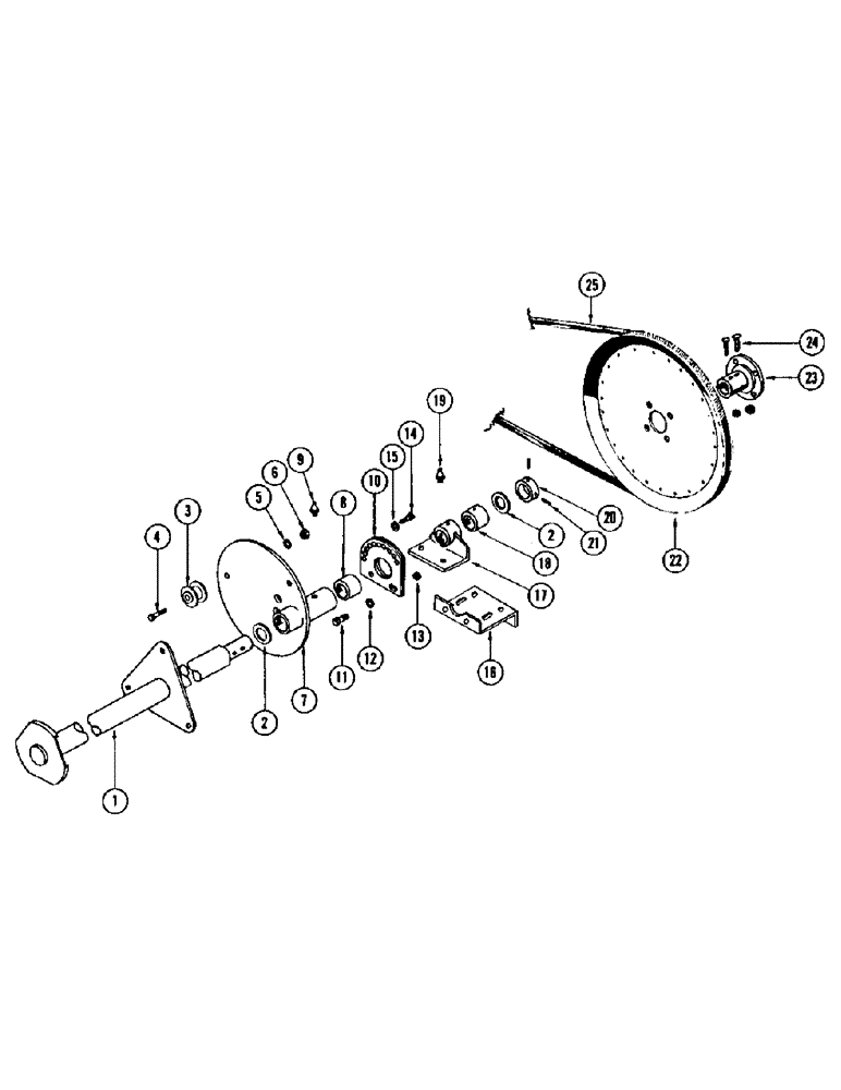 Схема запчастей Case IH 1075 - (102) - PICK-UP REEL DRIVE (58) - ATTACHMENTS/HEADERS