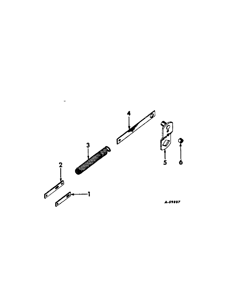 Схема запчастей Case IH 261 - (P-19[A]) - ONE WAY CYLINDER RETURN SPRING 