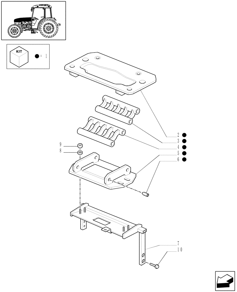 Схема запчастей Case IH JX1060C - (1.83.0[04A]) - HOODS - D5222 (08) - SHEET METAL