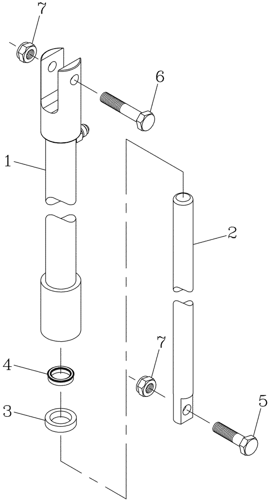 Схема запчастей Case IH 7700 - (B02[12]) - HYDRAULIC CYLINDER {Height Indicator 7700} Hydraulic Components & Circuits