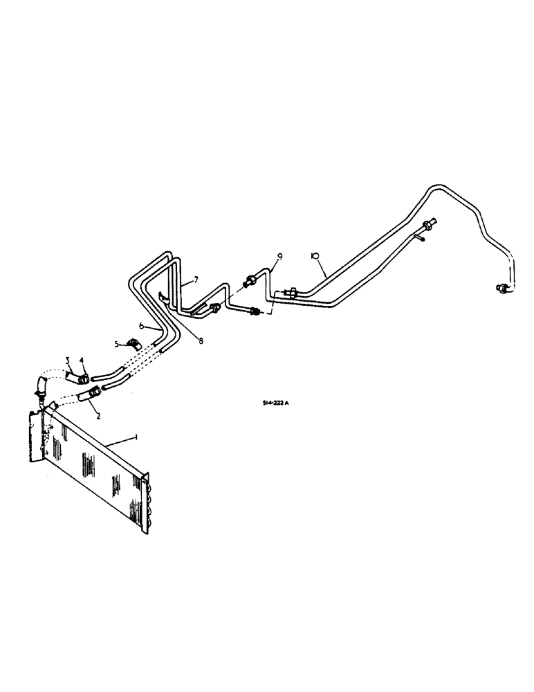 Схема запчастей Case IH 385 - (00B12) - OIL COOLER - SYNCHROMESH DRIVE TRACTOR - Cooling