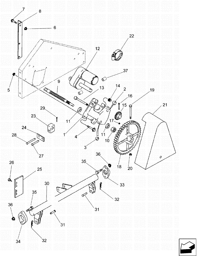 Схема запчастей Case IH 7130 - (66.110.13[01]) - CONCAVES - CONTROLS (66) - THRESHING