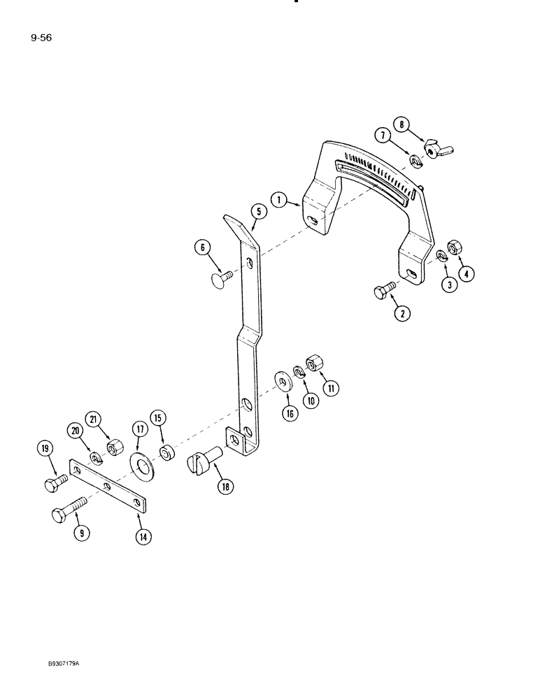 Схема запчастей Case IH 5400 - (9-086) - GRASS SEED ATTACHMENT, FEED INDICATOR (09) - CHASSIS