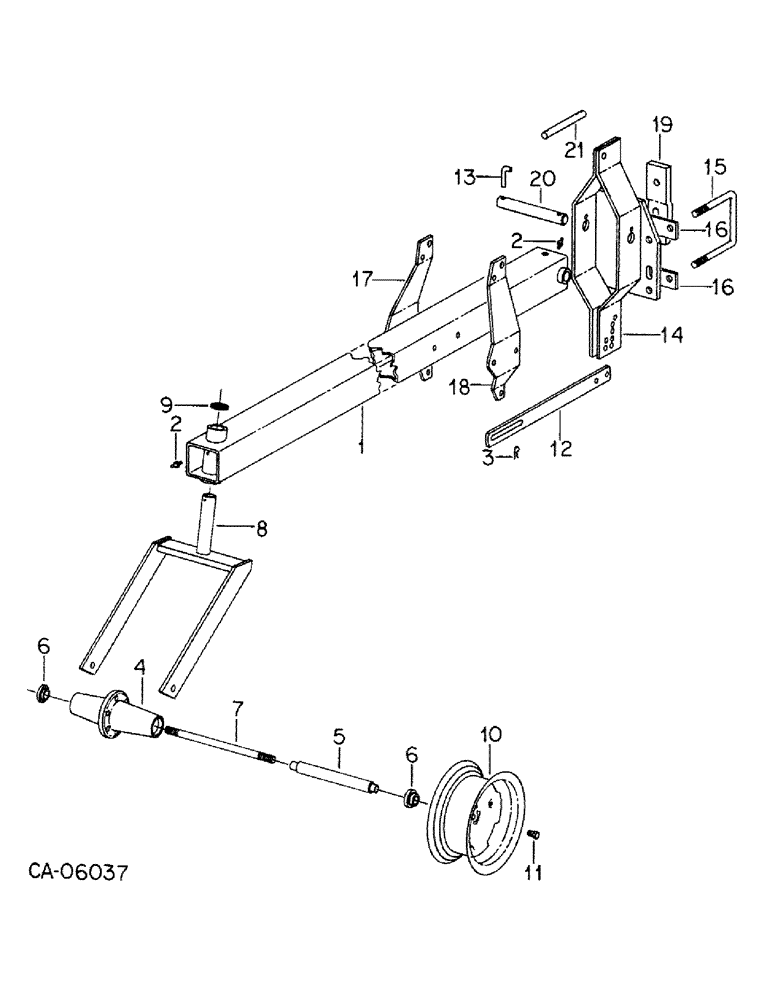 Схема запчастей Case IH 500 - (E-54) - ASSIST WHEELS ATTACHMENT, FOR 8 ROW WIDE, 8 ROW NARROW AND 12 ROW NARROW 