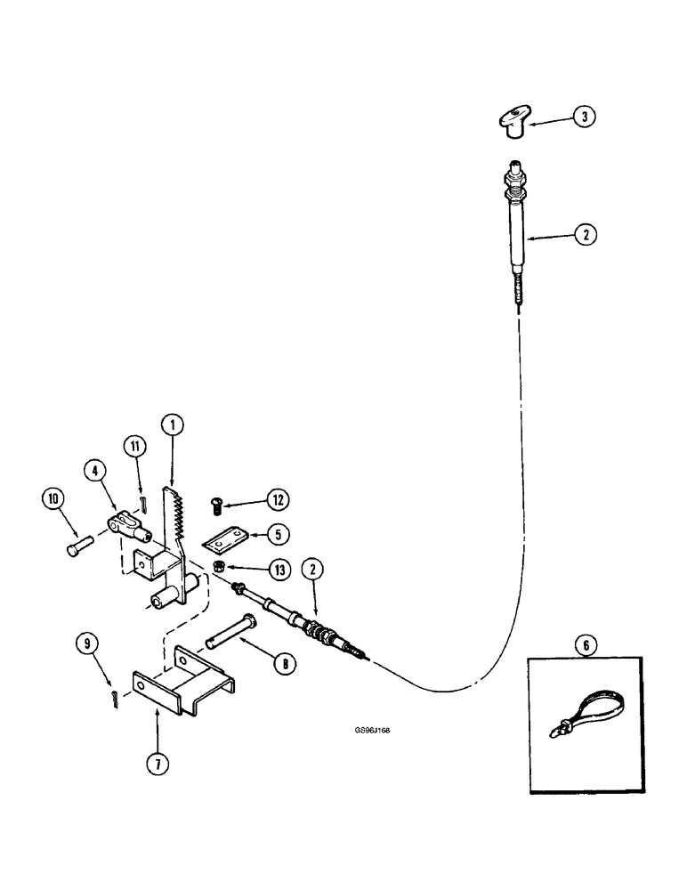 Схема запчастей Case IH 1660 - (7-12) - PARKING BRAKE (5.1) - BRAKES