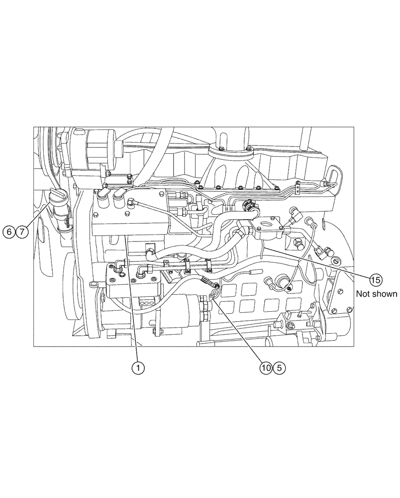 Схема запчастей Case IH FLX3300B - (02-002[02]) - ENGINE, CASE 8.3L, 300HP (01) - ENGINE