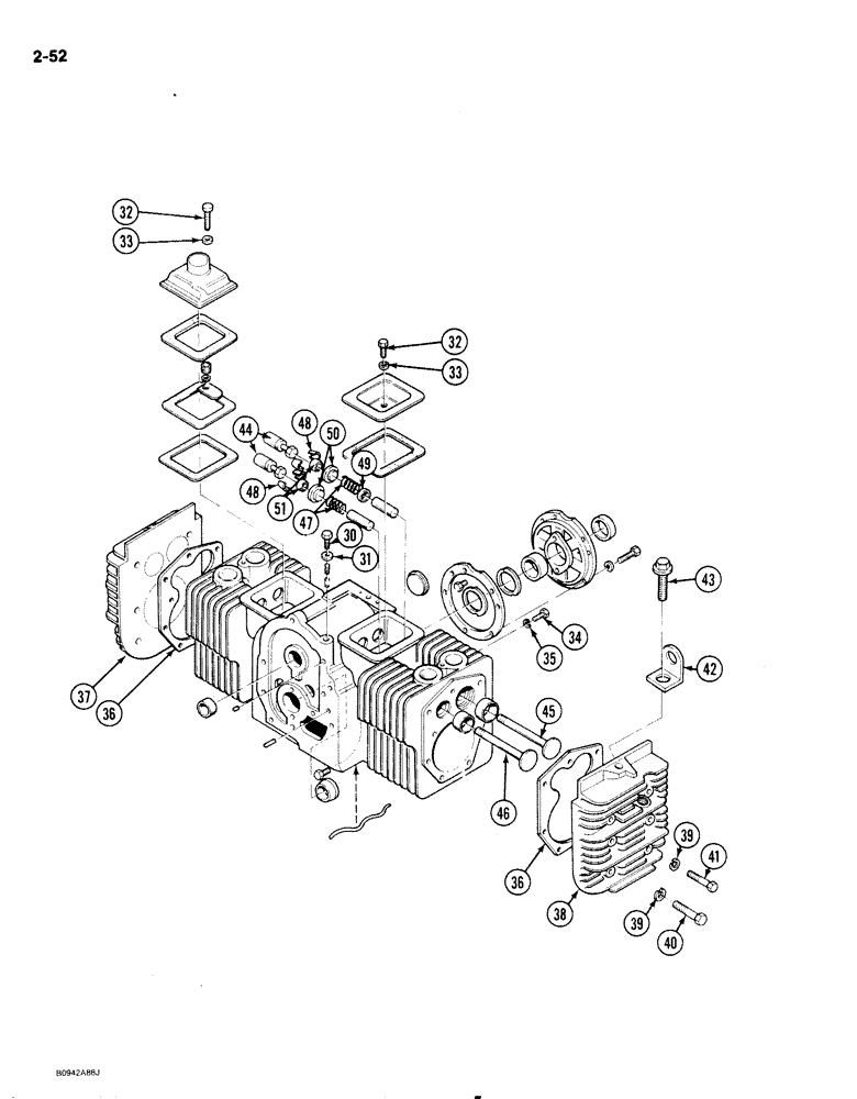 Схема запчастей Case IH 1818 - (2-052) - CYLINDER BLOCK, GASOLINE MODELS (02) - ENGINE