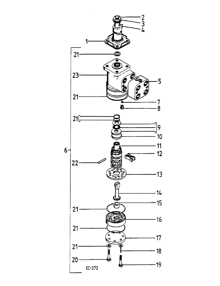 Схема запчастей Case IH 1460 - (05-007) - STEERING COLUMN, HYDROSTATIC PUMP, GERMANY (04) - STEERING