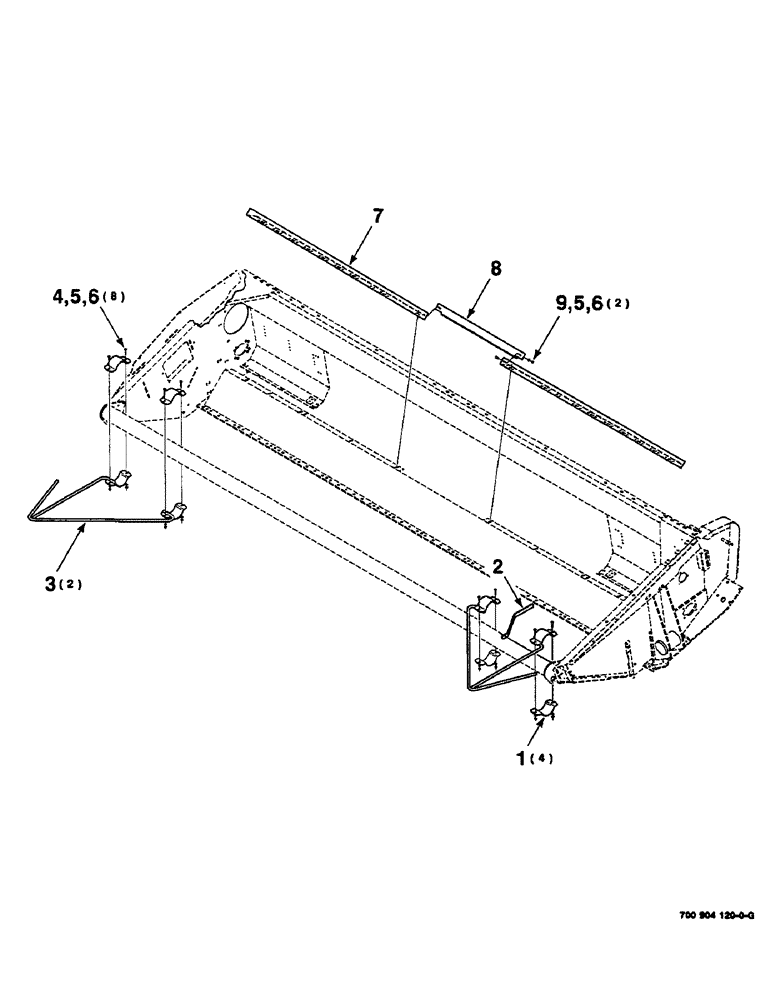 Схема запчастей Case IH 625 - (9-16) - CROP DIVIDER KIT, HK60918 CROP DIVIDER KIT COMPLETE, TO BE ORDERED THRU WHOLEGOODS ONLY (88) - ACCESSORIES