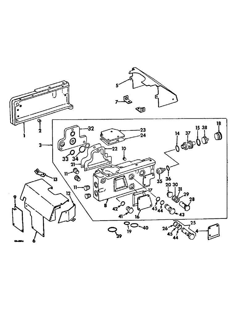 Схема запчастей Case IH 856 - (F-03) - HYDRAULICS SYSTEM, SEAT AND HYDRAULIC COMPONENT SUPPORT (07) - HYDRAULIC SYSTEM