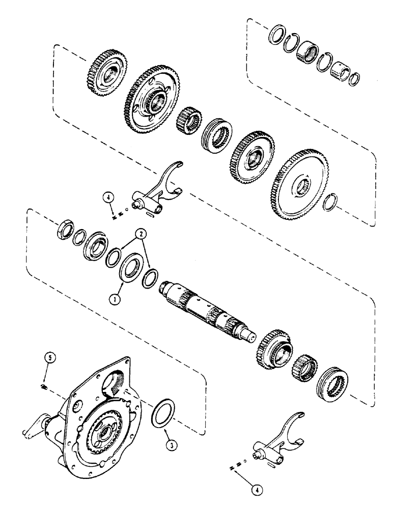 Схема запчастей Case IH 2670 - (224) - END PLAY KITS (06) - POWER TRAIN