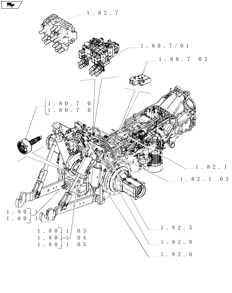 Схема запчастей Case IH PUMA 210 - (SEC. 07) - HYDRAULIC SYSTEM (00) - GENERAL