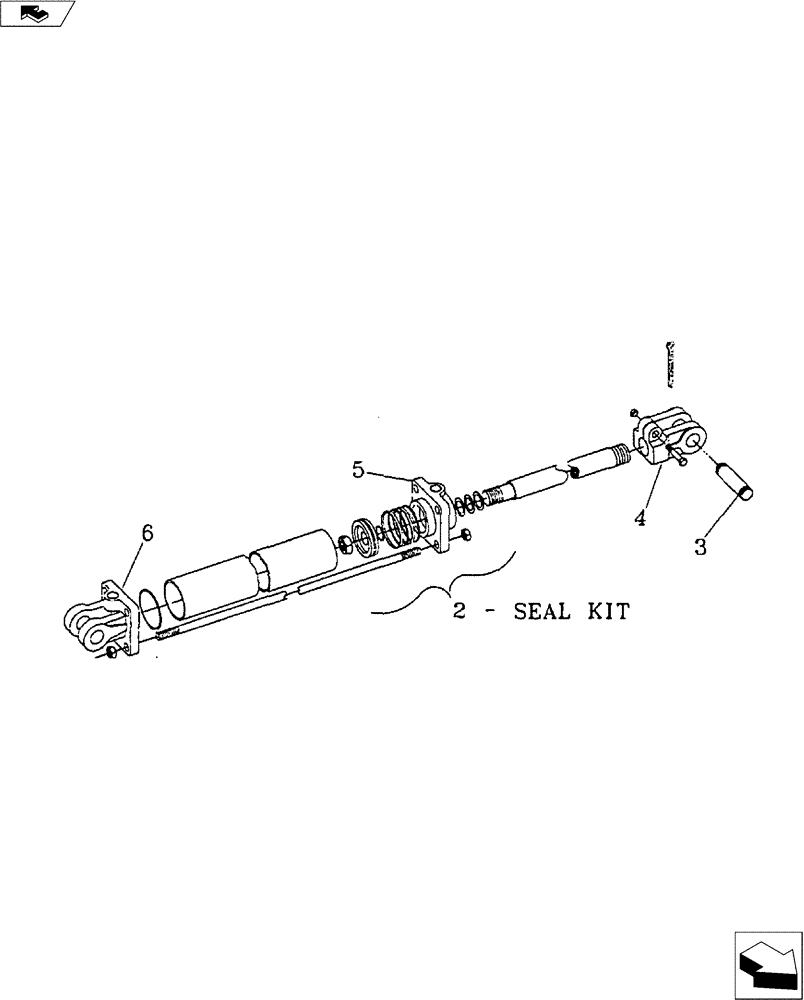 Схема запчастей Case IH 4250 - (35.100.06) - HYDRAULIC CYLINDER (IOWA HYDRAULICS) (35) - HYDRAULIC SYSTEMS