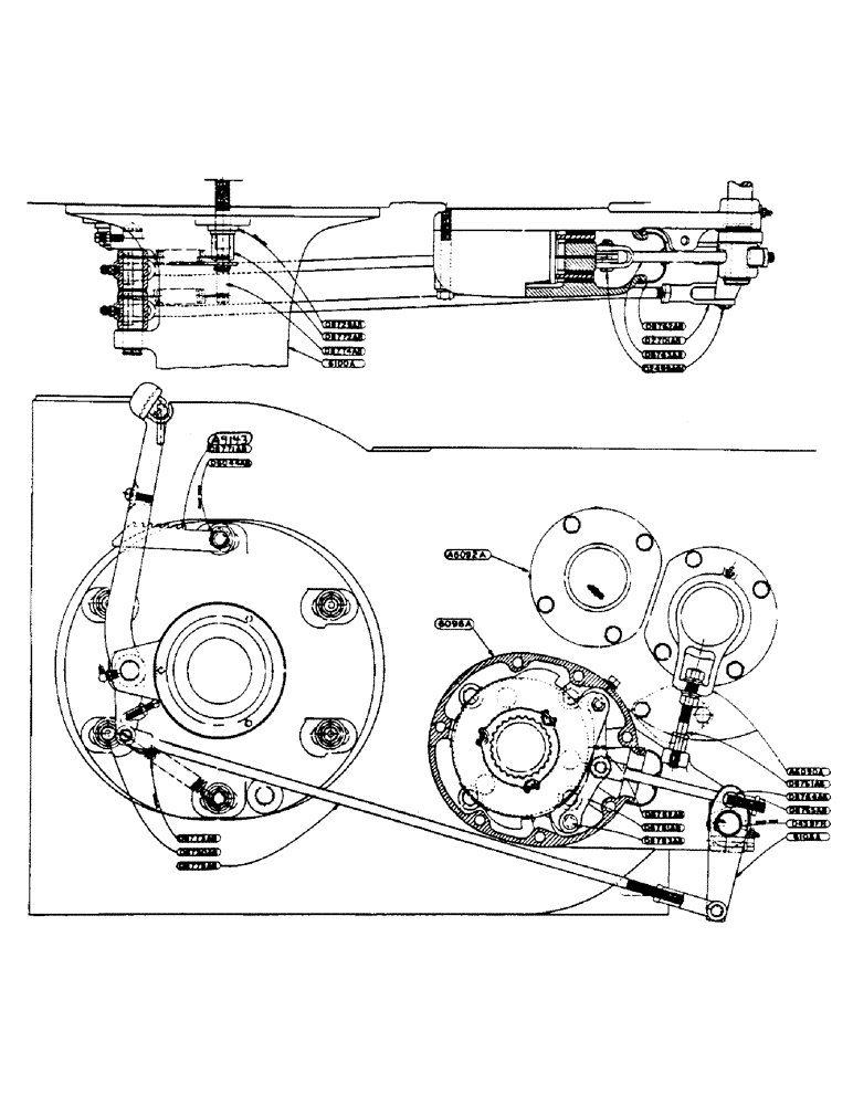 Схема запчастей Case IH 500-SERIES - (059) - DIFFERENTIAL BRAKE ASSEMBLY (06) - POWER TRAIN