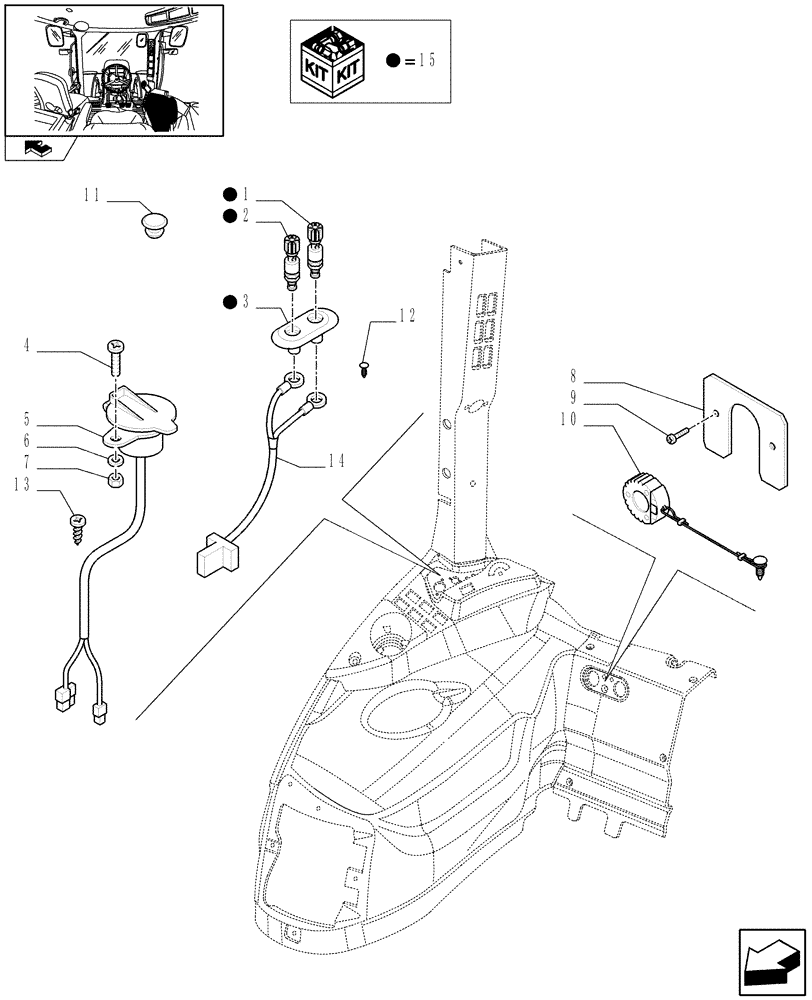 Схема запчастей Case IH PUMA 225 - (1.76.0[02]) - AUXILIARY POWER SOCKETS AND CAPS (06) - ELECTRICAL SYSTEMS