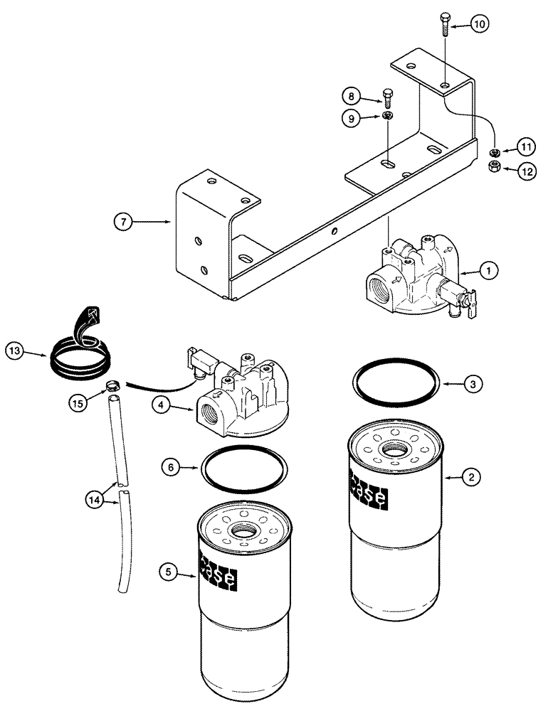 Схема запчастей Case IH CPX610 - (08-04) - HYDRAULIC FILTERS (07) - HYDRAULICS