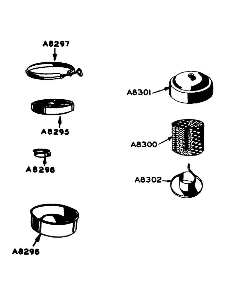 Схема запчастей Case IH 800 - (053) - POWRCEL DIESEL ENG., "700" SERIES, PARTS FOR AIR CLEANERS- PARTS FOR A7486 PRE-SCREENER (02) - ENGINE