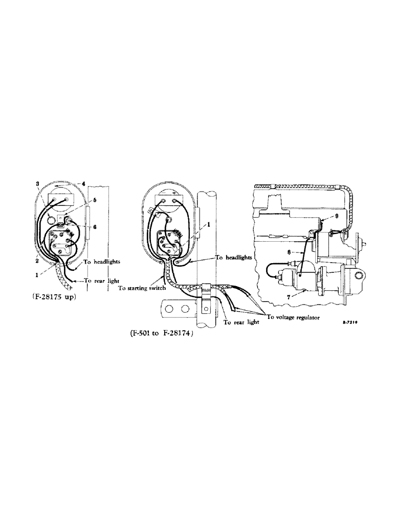 Схема запчастей Case IH SUPER M - (198) - ELECTRICAL SYSTEM, DIESEL ENGINE, ELECTRICAL STARTING AND LIGHTING, MAGNETO IGNITION (06) - ELECTRICAL SYSTEMS