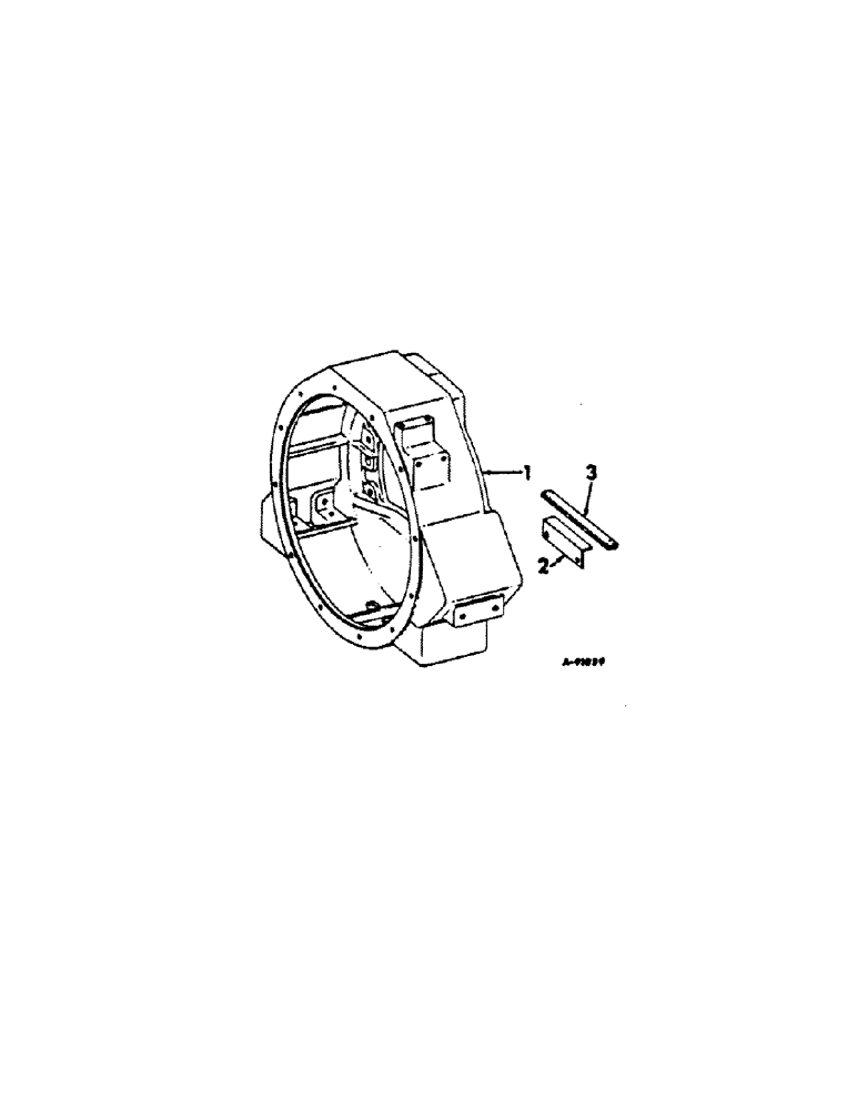 Схема запчастей Case IH C-146 - (D-19[A]) - FLYWHEEL HOUSING 660, 770, 880 HI-CLEAR SPRAYERS AND 500C CRAWLER TRACTORS 