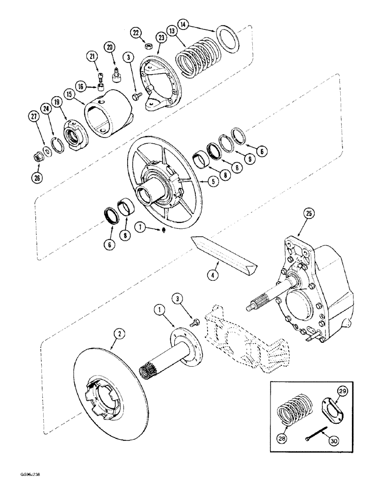 Схема запчастей Case IH 1660 - (9B-10) - ROTOR DRIVE, P.I.N. JJC0026711 & AFTER, (CONTD) (14) - ROTOR, CONCANVES & SIEVE