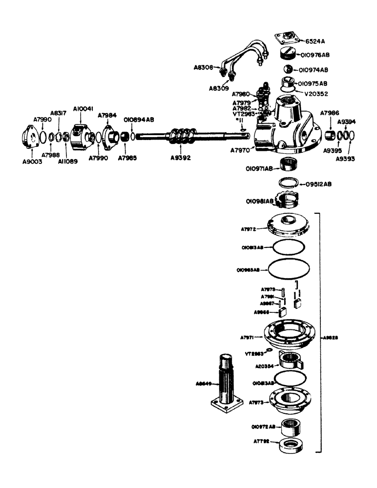 Схема запчастей Case IH 700 - (150) - POWER STEERING GEAR, FOR GENERAL PURPOSE AND HIGH CLEARANCE TRACTORS (05) - STEERING