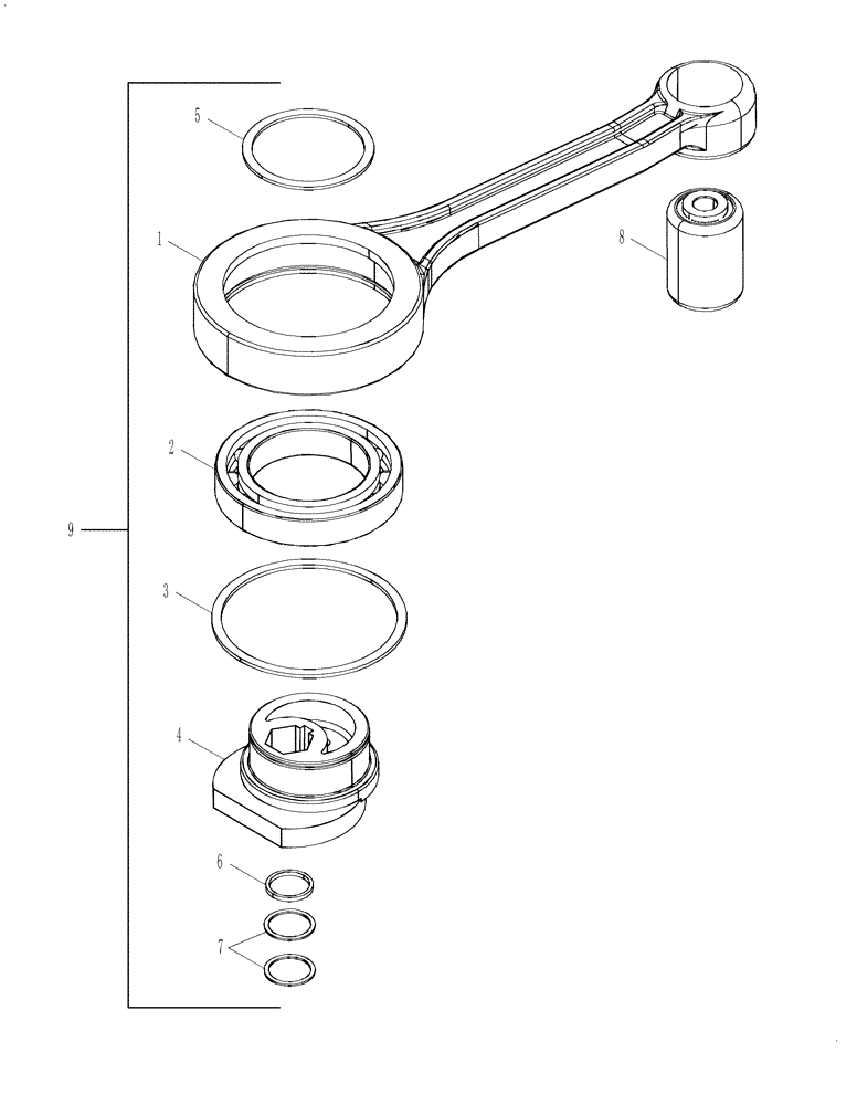 Схема запчастей Case IH 5130 - (74.101.28) - PITMAN, RIGHT HAND ASSEMBLY (74) - CLEANING