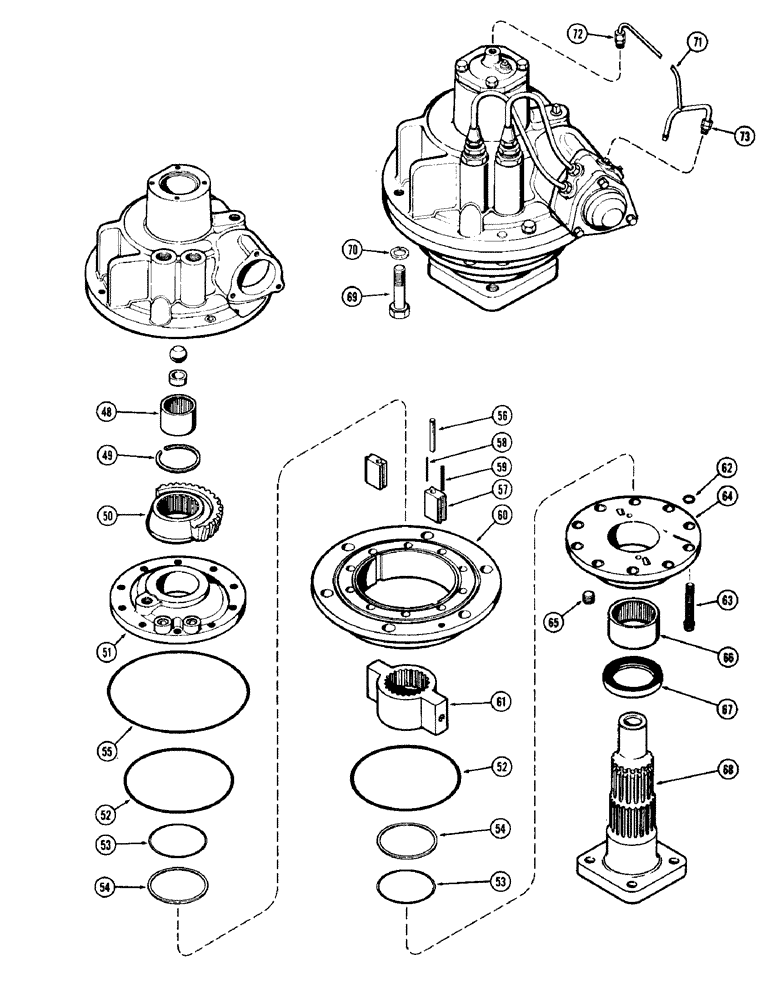 Схема запчастей Case IH 930-SERIES - (081A) - A34623 POWER STEERING GEAR, WESTERN MODELS, USED PRIOR TO TRACTOR SERIAL NUMBER 8342194 (05) - STEERING