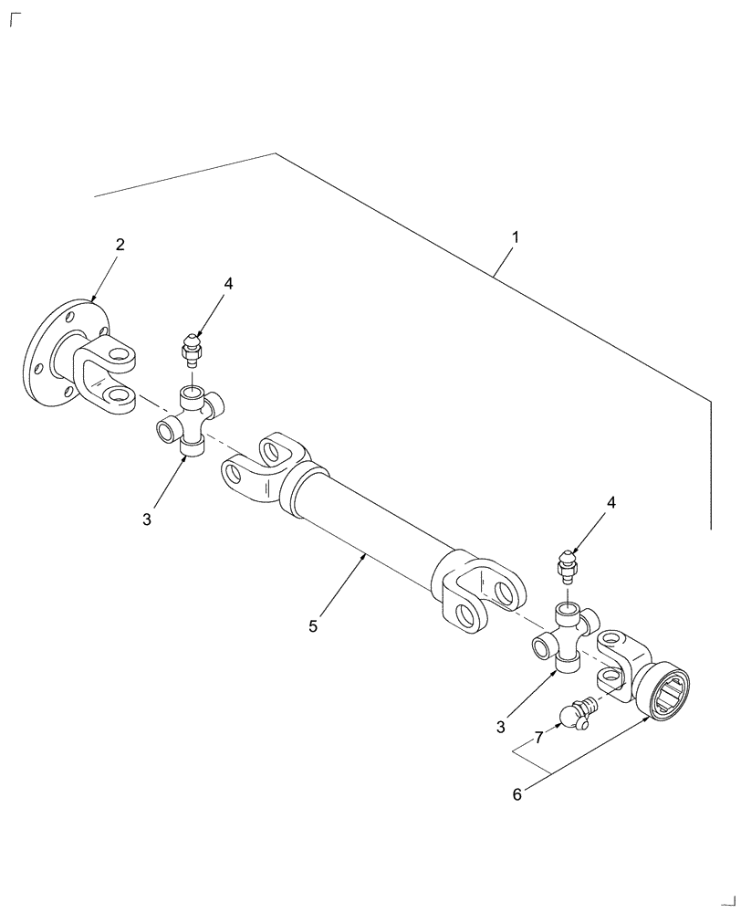 Схема запчастей Case IH RDX181 - (20.14.04[01]) - CUTTERBAR DRIVE SHAFTS (14) - CROP CUTTING