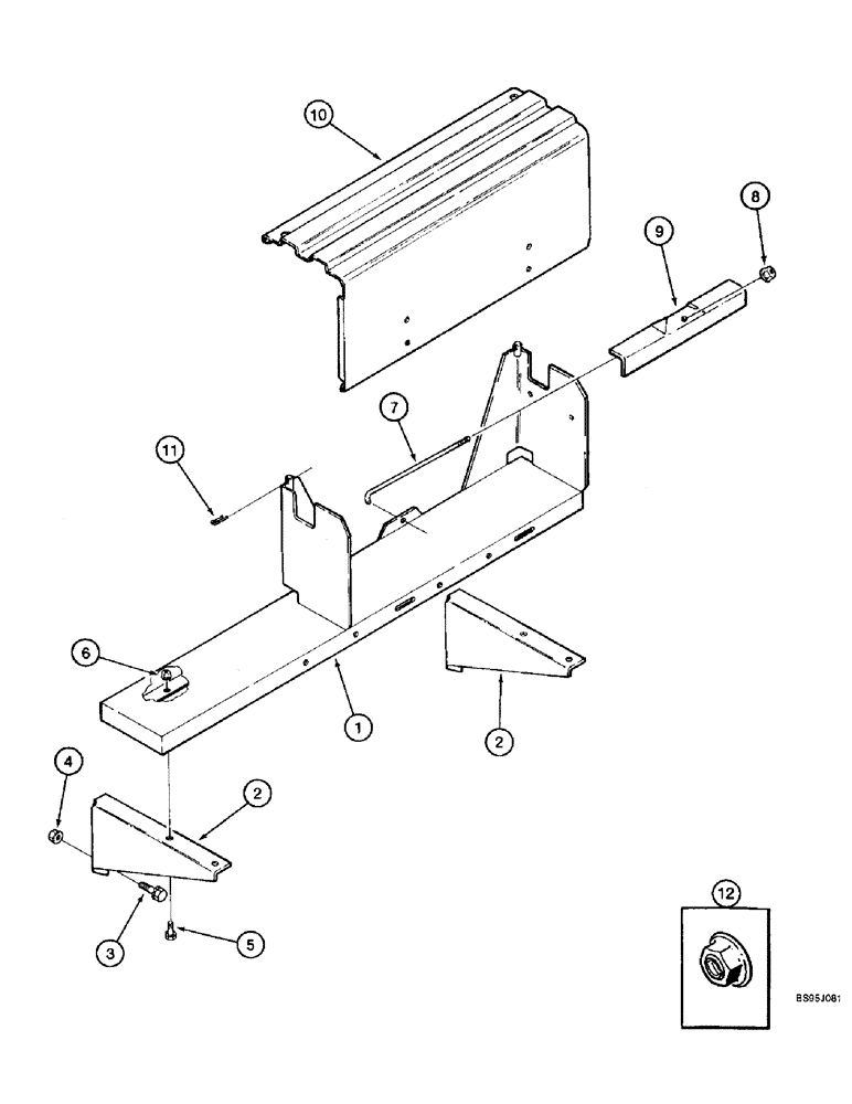 Схема запчастей Case IH 2144 - (4-54) - BATTERY BOX (06) - ELECTRICAL