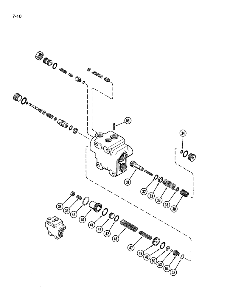 Схема запчастей Case IH 3594 - (7-010) - BRAKE VALVE (07) - BRAKES