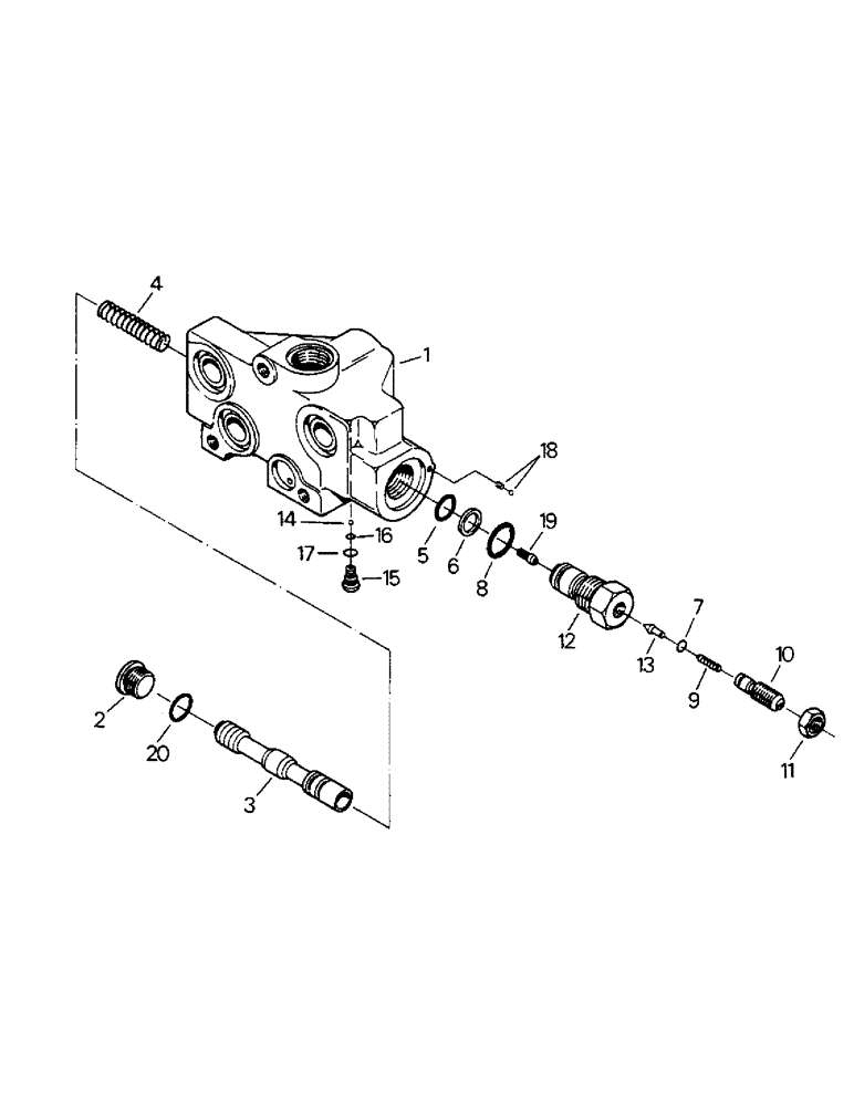 Схема запчастей Case IH 9110 - (08-18) - INLET BODY ASSEMBLY (07) - HYDRAULICS