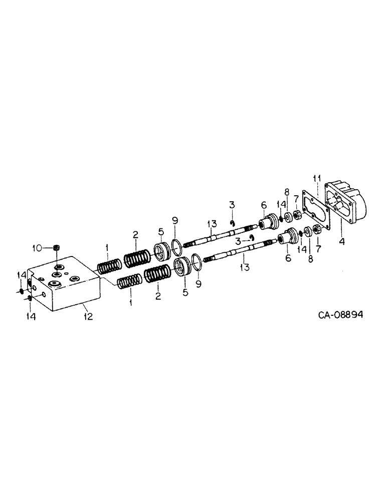 Схема запчастей Case IH 5088 - (04-05) - BRAKES, HYDRAULIC POWER BRAKE VALVE, SELF BLEEDING (5.1) - BRAKES