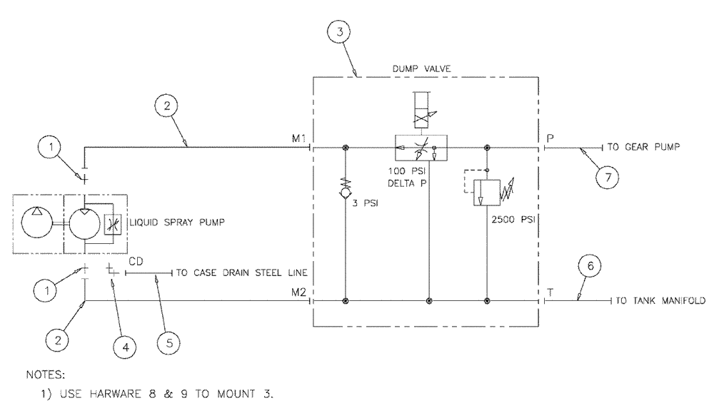 Схема запчастей Case IH SPX3320 - (06-028) - PRODUCT PUMP, HYDRAULIC GROUP Hydraulic Plumbing