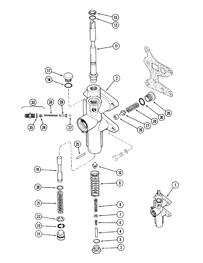 Схема запчастей Case IH 2394 - (6-094) - A169223 PTO CONTROL VALVE (06) - POWER TRAIN