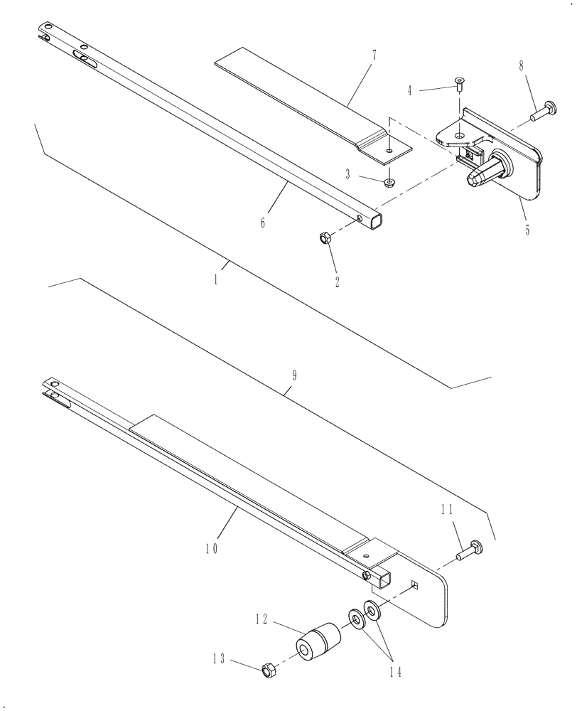 Схема запчастей Case IH DHX182 - (20.02.01[3.3]) - PUSH ROD, ADJUSTABLE (12) - MAIN FRAME