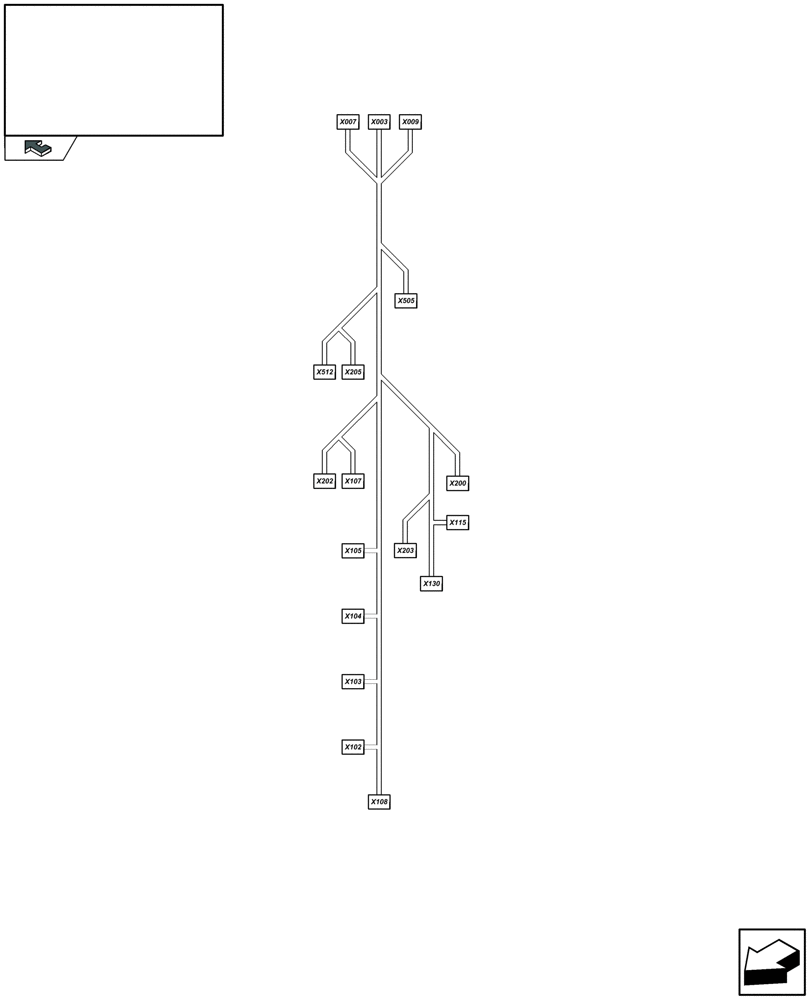 Схема запчастей Case IH LBX332S - (06.66[01]) - CABLE HARNESS : 87368949 - D500 (06) - ELECTRICAL SYSTEMS