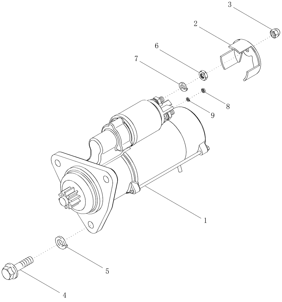 Схема запчастей Case IH 2377 - (04-37) - STARTER ASSY - MOUNTING (06) - ELECTRICAL